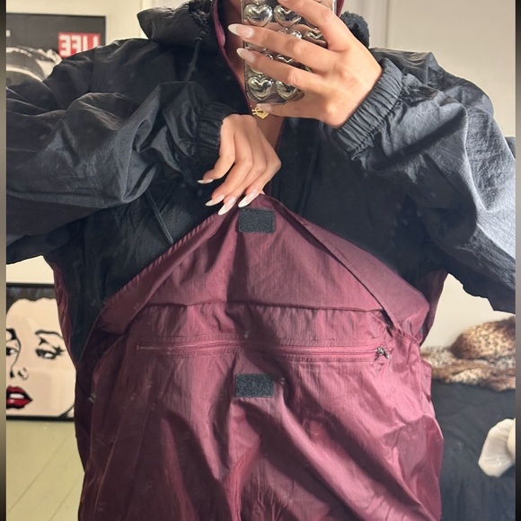 Virginia Tech Windbreaker with Sherpa Fleece Hoodie - Picture 6 of 9